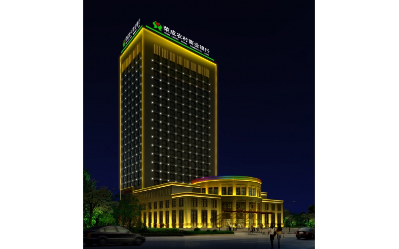 榮成農(nóng)信大廈標(biāo)識(shí)，壓克力發(fā)光大字.LED外露發(fā)光大字工程,發(fā)光字,LED發(fā)光字